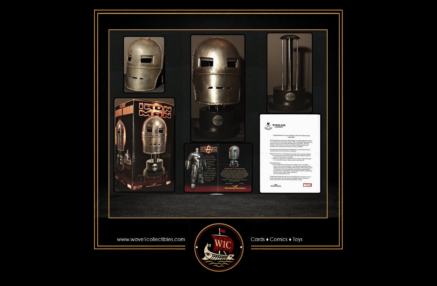 Iron Man Mark I Helmet | Windless Steelcrafts [2008] 1:1 MCU Movie Replica Lmtd to 500 Pieces Marvel