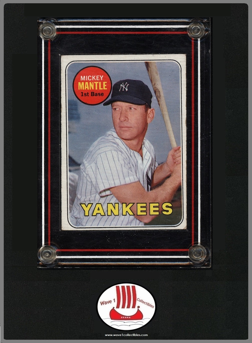 Mickey Mantle Retirement Year Card | Topps Baseball 1969 #500 Approximate Grade VG-EX 4