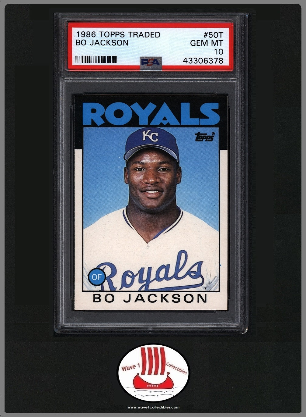 Bo Jackson Rookie Card | Topps Traded 1986 #50T Mint PSA 10