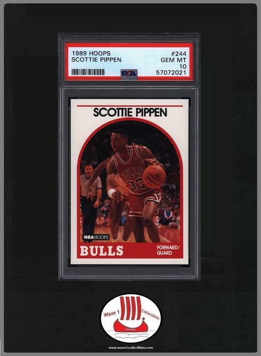 Scottie Pippen Chicago Bulls | Hoops 1989 #244 Mint PSA 10
