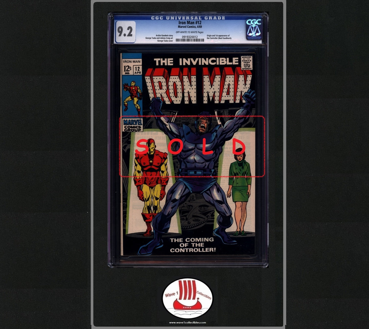 Iron Man vol 1 #12 CGC 9.2 | Marvel Comics 1st appearance of the Controller