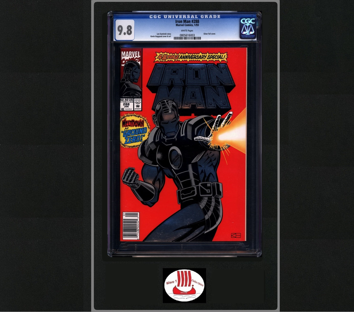 Iron Man vol 1 #288 Newsstand CGC 9.8 | Marvel Comics War Machine Foil Cover